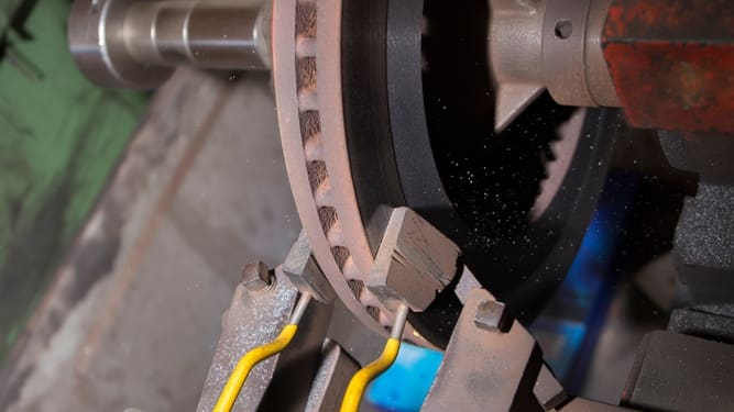 michanic brake disc skimming
